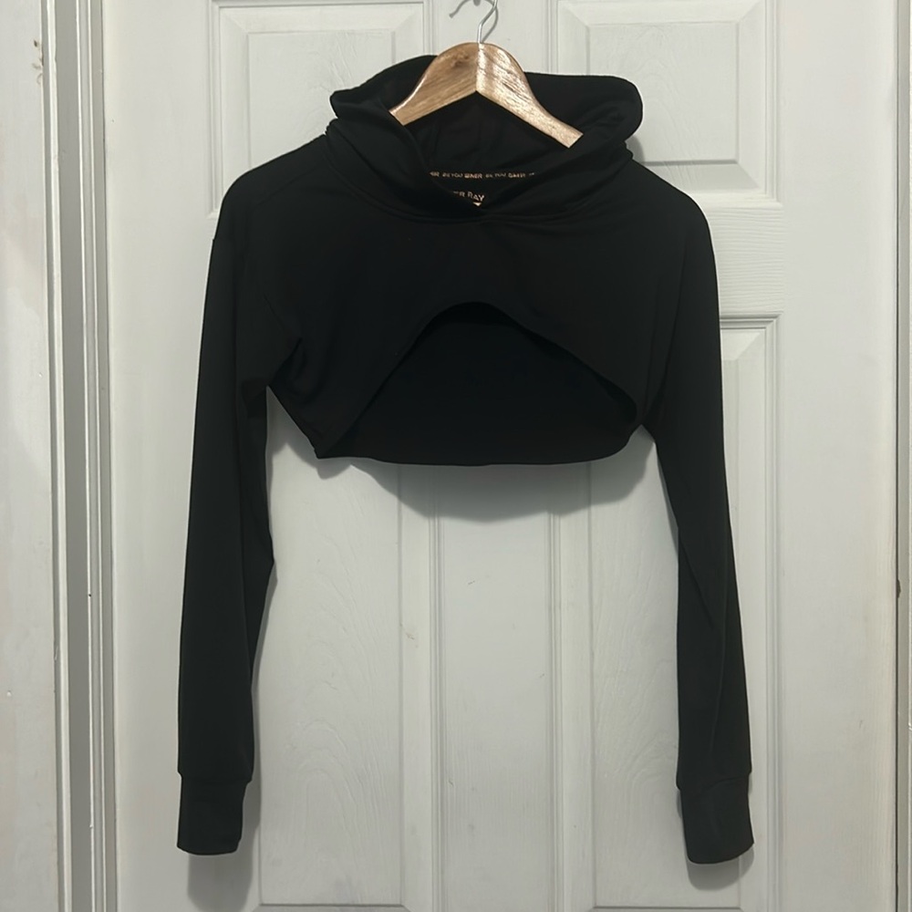 SOMMER RAY hooded crop top. Size S.